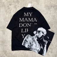 Rock Band Oversize JUSTIN BIEBER - T Shirt Vintage Oversize Justin Bieber Black Cotton