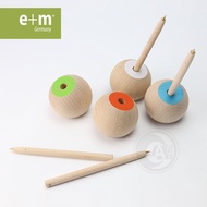 e+m German Ball-Shaped Pen Holder Beech Ballpoint Wooden Pole Four Colors Single Set 1123 {ART Shop}