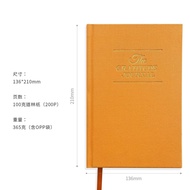 A5 Size English Gratitude Journal Healing Self-Awareness Diary Notebook PU Cover Double Glue Paper S
