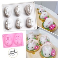 🇸🇬 Rabbit mooncake mould bunny mousse silicone mould agar agar jelly mooncake mold