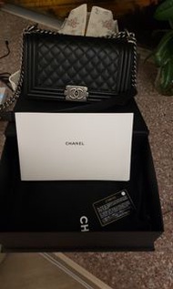 Boy Chanel 荔枝皮銀扣Medium Size