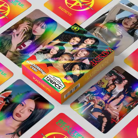 92Pcs/Set Kpop Idol KATSEYE New Album BEAUTIFULCHAOS Lomo Cards LARA DANIELA HD Printd Photocards St