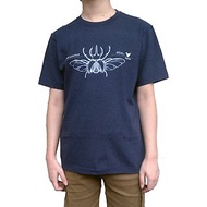 【原創】昆蟲系列純棉T恤-南洋大兜蟲/藍色