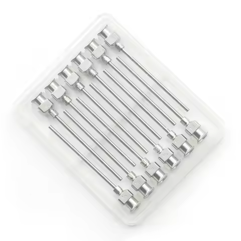 12 Pack 8G-30G 38mm Stainless Steel Dispensing Needle Tip Blunt Syringe Needle 1.5 Inches for Refill