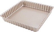 Webake Square Tart Pan, 9 by 9 Inch Tart Tin with Removable Bottom, Non-Stick Carbon Steel Quiche Pi