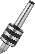 MT2 Live Center, Morse Taper Medium Duty Live Center, Triple Bearing Lathe 60 Degree 0.01precision, 