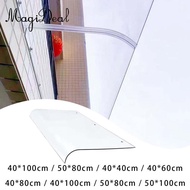 MagiDeal Awning Door Canopy, No Pole Required, Transparent PC Boards, Awning Door Canopies, Outdoor 