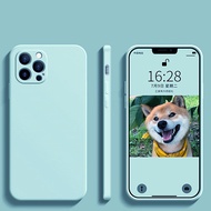 Luxury Square Liquid Silicone Case For OPPO A94 4G Realme C15 C25 C25S C12 Reno 5 Lie 5f A39 A57 F1S