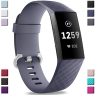 Waterproof Bands Compatible with Fitbit Charge 4 / Charge 3 / Charge 3 SE Strap Wristbands for Women Men