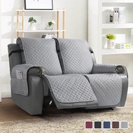 1/2/3 Seater Recliner Sofa Cover Anti Slip Patchwork Sofa Protector Cover Recliner Chair Cover Couch