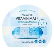 Trọn Bộ Mặt Nạ Giấy Dưỡng Ẩm Trắng Da Banobagi Vitamin Mask 30ml - Full Hộp 10 Miếng