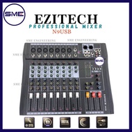 Ezitech N9USB 9 Channel Professional Live Studio Audio Mixer with 48V Phantom Console