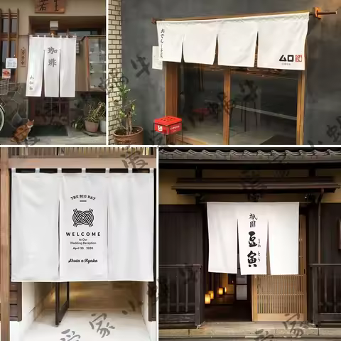 Japanese Horizontal Curtain Cuisine Sushi Izakaya Ramen Shop Decoration Curtain Restaurant Kitchen