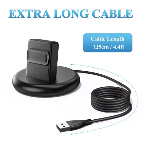 USB Magnetic Charger Dock For Fitbit Charge 5/Charge 6 Charger Holder Smart Watch Fast Charging Stat