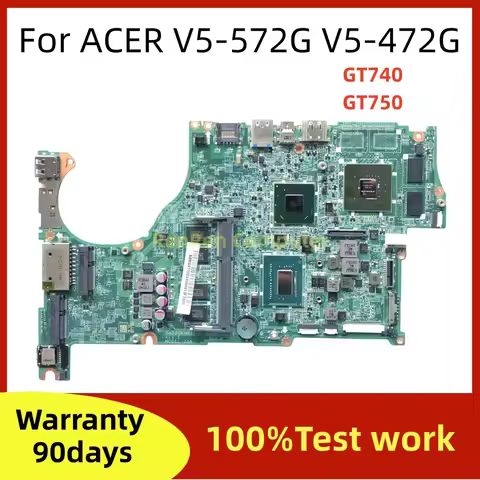For ACER aspire V5-472G V5-572 V5-572G V7-481 V7-581 Laptop Motherboard DA0ZQKMB8E0 NBMA311003 I5-33
