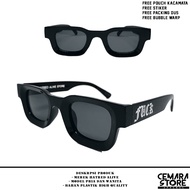 Men's and Women's Thick Frame Distro Branded Original HATRED ALIVE Sunglasses Anti-Radiation Local B