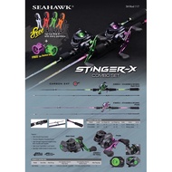 New Arrival SEAHAWK -STINGER-X Fishing Rod COMBO Set Casting Rod for fresh water Batang Pancing ikan