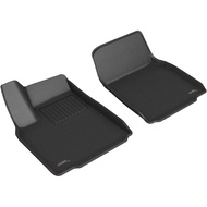 3D MAXpider Custom Fit Kagu Floor Mat (Black) Compatible with Tesla Model X 2022-2025 - Front Row.