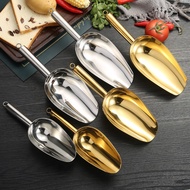 Source Thickened Stainless Steel Ice Shovel Flat Bottom Ice Cube Shovel Supermarket Chain Multifunct