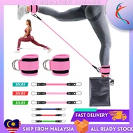 Elastic Bands Cable Ankle Straps Double D-Ring Ankle Cuffs Gym Workout Glutes Legs Strength Training