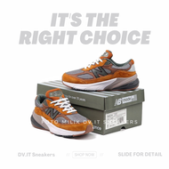 100% BNIB Sepatu Sneakers Olahraga Pria -Newbalance-- 990 V6 X CArhart Dark Brown Khaki MADE IN USA 