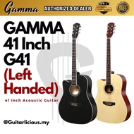 Gamma G41 , 41 inch Left Handed Dreadnought with Cutaway Acoustic Guitar ( Lefty / Kidal / G41LH / G41-LH )