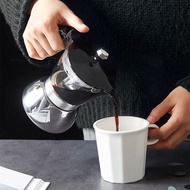 Transparent Transparent Visual Moka Pot Household Brewing Coffee Pot Italian Stainless Steel Moka Po
