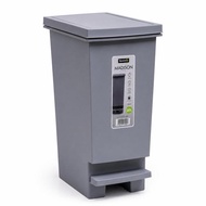 Madison 15 20 30 Liter Slim Dustbin Trash Can Kitchen Office Home Minimalist Grey PTD