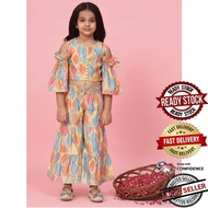 Kids Salwar Kameez Kids Punjabi Suit Kurti Kurta Indian Women Saree Green Sharara UD38046AFTP