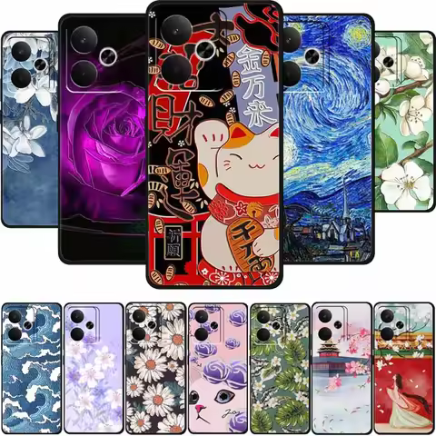 3D Flowers Emboss Fundas For Realme GT7 case GT 7 Soft Silicone Phone Cases For Realme GT 7T Case Mo