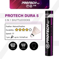 PROTECH 3 IN 1 HYBRID SHUTTLECOCK - DURA 5 (SPEED 77)
