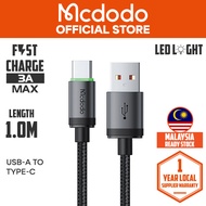 MCDODO CA203/CA396/CA399/CA441/CA482 FAST CHARGING DATA CABLE WITH CHARGING LIGHT 1M