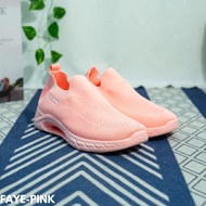 SEPATU SNEAKERS WANITA TERBARU PRAKTIS SPORT COMFY BAHAN FLYKNIT IMPORT FAYE