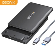 IDsonix 2.5นิ้ว Hard Drive Enclosure External HDD SSD Case SATA III To USB 3.0 Type C Hard Disk Case เครื่องมือฟรีสำหรับแล็ปท็อป