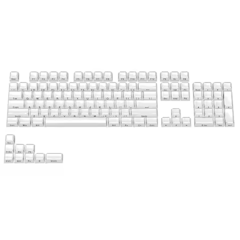 YUNZII Jelly PBT Keycap Set, 113 Keys OEM Profile Keycap with Keycap Puller, for Cherry Gateron MX S