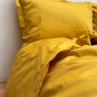 蜂蜜色被套, 100% સaten 緞織棉