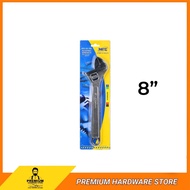 NIETZ Heavy-Duty Adjustable Wrench 8" Inch Home Hand Tool Spanar Sepana Wrench Spana Hidup Spana Mud