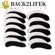 BACK2LIFEK Golf Iron Headcover Golf Putter 11Pcs Protector Case Golf Iron Covers Set Golf Putter Acc