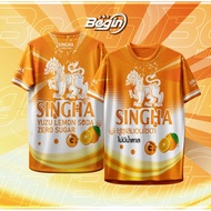 Begin Sportswear (Begin Sportswear) Sports Shirt Singha Som Pattern Yuzu Lemon Soda