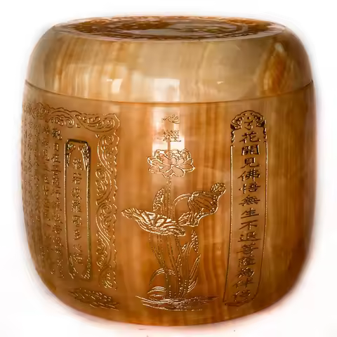Blue Marble Brass Ashes Urn