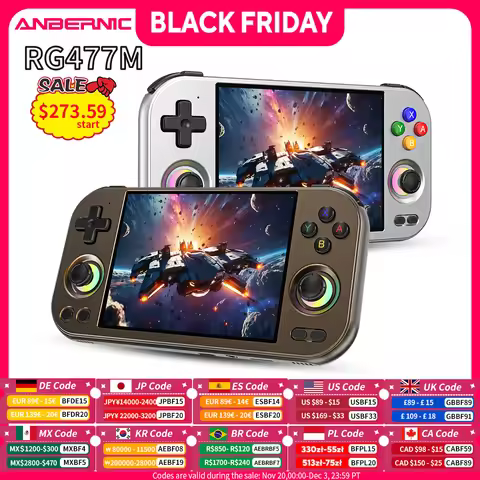 Anbernic RG 477M Handheld Game Console 4.7" LTPS In-Cell Multi-touch Screen Android WIFI Video Gamin