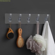 TRENDYSTYLE Storage Rack PVC Multi-Application for Bathroom,Kitchen Autohesion Traceless Key Holder
