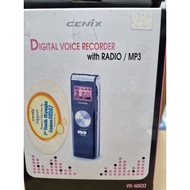 CENIX DIGITAL  VOICE RECORDER  WITH RADIO MP3