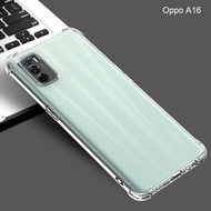 Oppo A15 A15S A16 A16K A17 A17K Transparent 6D Shockproof Shock Resistant Phone Case Casing Cover