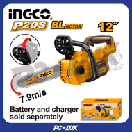 INGCO เลื่อยโซ่ไร้สาย 12” ไม่รวมแบตและที่ชาร์จ CGSLI20128