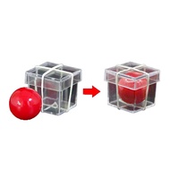 King Magic 1 Pcs Funny Clear Ball Through Box Magic Tricks Props Illusion Magicians Gimmick Magic To