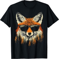 Red Fox Animal Motif Artwork Red Fox T-Shirt