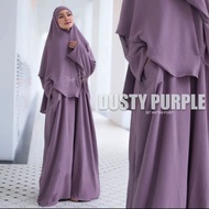 KAFTAN POKET + Tudung Sarung Nur Ironless by Hijab Galeria (Fit to 5XL) | Set Kaftan Poket, Set Haji