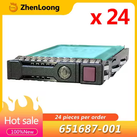 24PCS 24Pcs/Lot NEW 651687-001 for HP DL388 DL380 DL360 G10 G9 G8 Gen10 Gen9 Gen8 2.5'' Hard Drive C