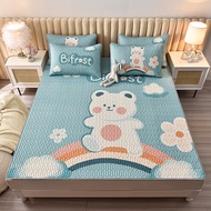 3in1 cảm giác mát mẻ Nệm cao su bảo vệ bao gồm mềm mại Mùa Hè Ga Trải Giường 3PS-Set tấm ga trải giư